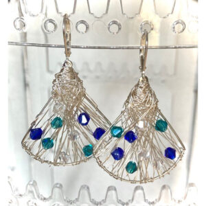 Crystal Fan Earrings
