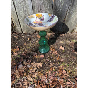 Grapes on the Vine Birdbath