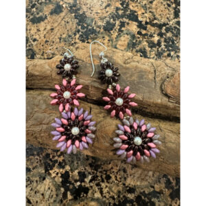 Pale Pink Flower Power Earrings
