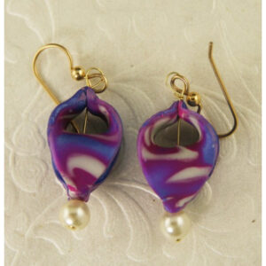 Purple Mobius Earrings