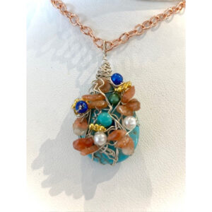 Turquoise Teardrop Pendant