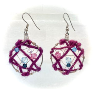Wooley Dream Catcher Earrings