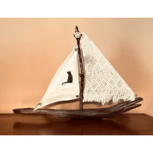 Cat Driftwood Boat