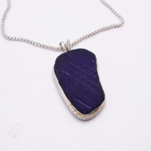 Colbalt Blue Sea Glass Pendant