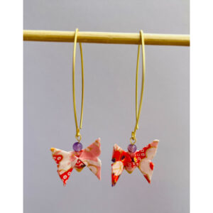 Delicate Butterfly Origami Earrings