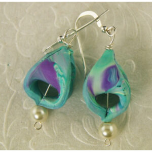 Mobius Aqua Earrings