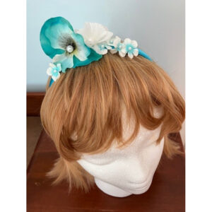 Pearls in Peony Headband