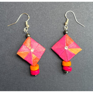 Summer Pinwheel Origami Earrings