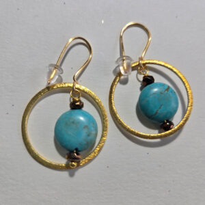 Turquoise Sun Earring
