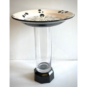 Black and White Illusion Birdbath