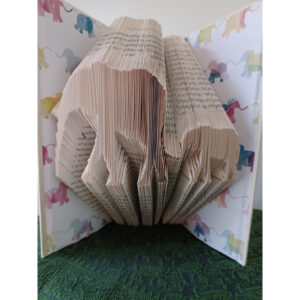 Elephants Folded Book Art