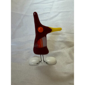 Funny Red Bird w. Orange Eye