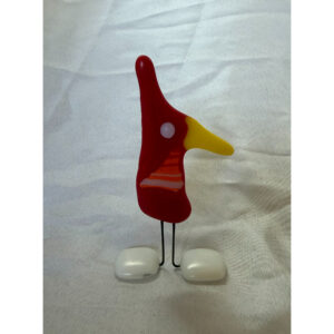 Funny Red Bird w. Orange Wing