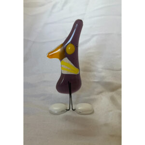 Funny Violet Bird w. Yellow Wing