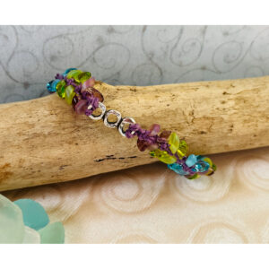 Jewel Tone infinity Bracelet