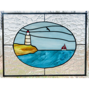 Light at the Cape Glass Panel