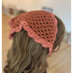 Old Rose Granny Kerchief & Scrunchie Set