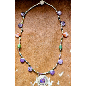 Purple Moon Necklace