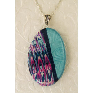 Ribbons on Aqua Pendant