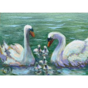 Seven Swans a Swimming