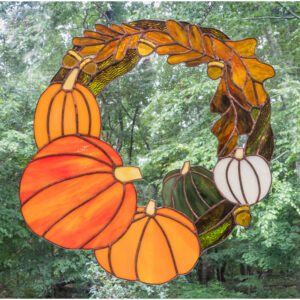 Autumn Icons Glass Panel
