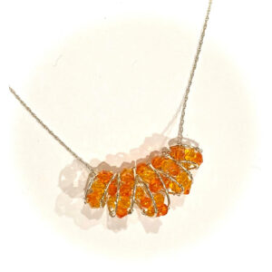 Autumn Sunset Spiral Pendant
