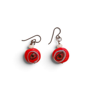 Bonfire Lampwork Earrings