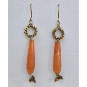 Carnelian Teardrops Earring