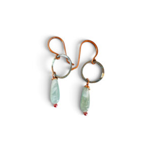 Copper and Sage Earrings