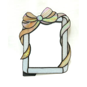 Golden Ribbon Stained Glass Frame