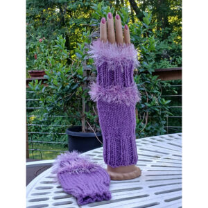 Purple Fingerless Gloves