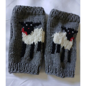 Sheep Fingerless Gloves