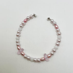 Pink Sea Glass Bracelet