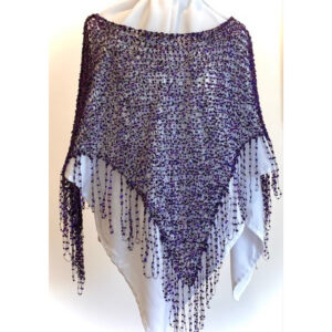 Purple Glitter Poncho
