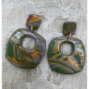 Rounded Square Earrings