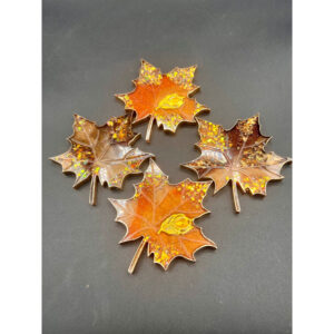 Sparkle Leaf Coasters