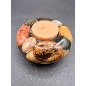 Stone & Crystal Candleholder