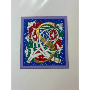 Unframed | White Vine Letter S