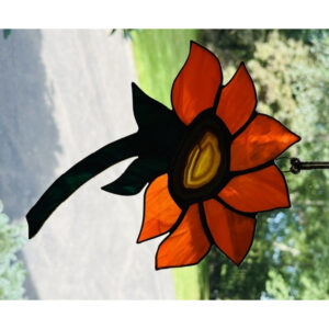 Orange Sunflower Suncatcher